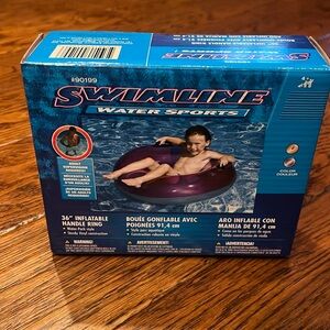 Inflatable floating ring.